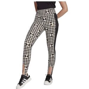 Adidas Ski Chic Allover Print Women's Original Stirrup Tight Leggings Size S New